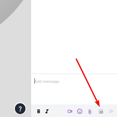 Showing where the sketchpad option is inside the space chat view