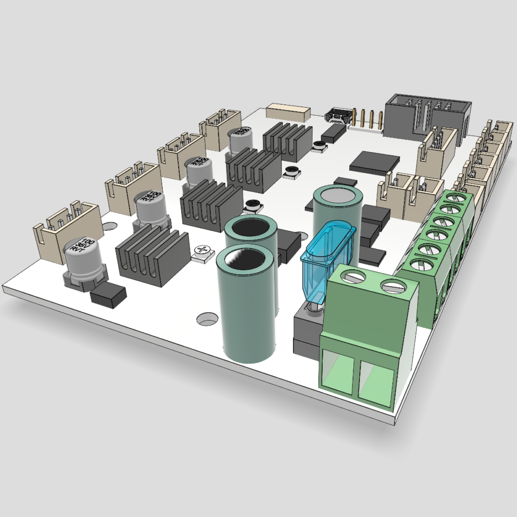 A computer circut board (fusion file) inside of Revaly